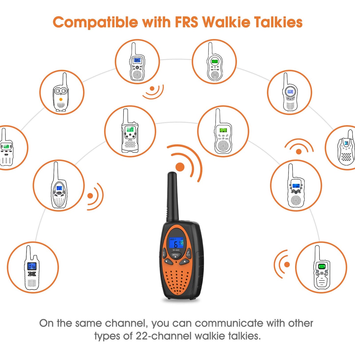 Topsung Walkie Talkies Long Range Two Way Radio