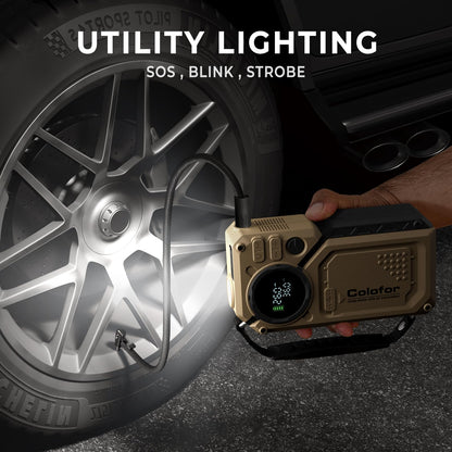 Portable Car Jump Starter with Air Compressor