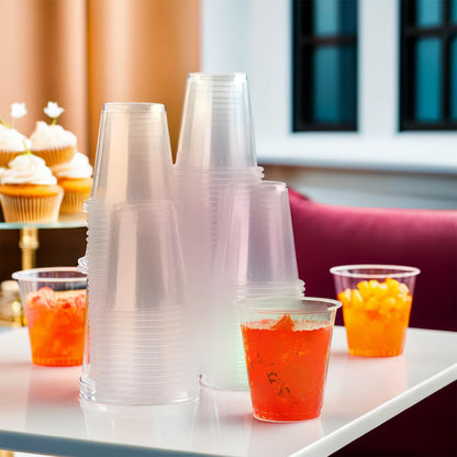 100 Pack Bluesky Clear Plastic Cups - 3 oz.