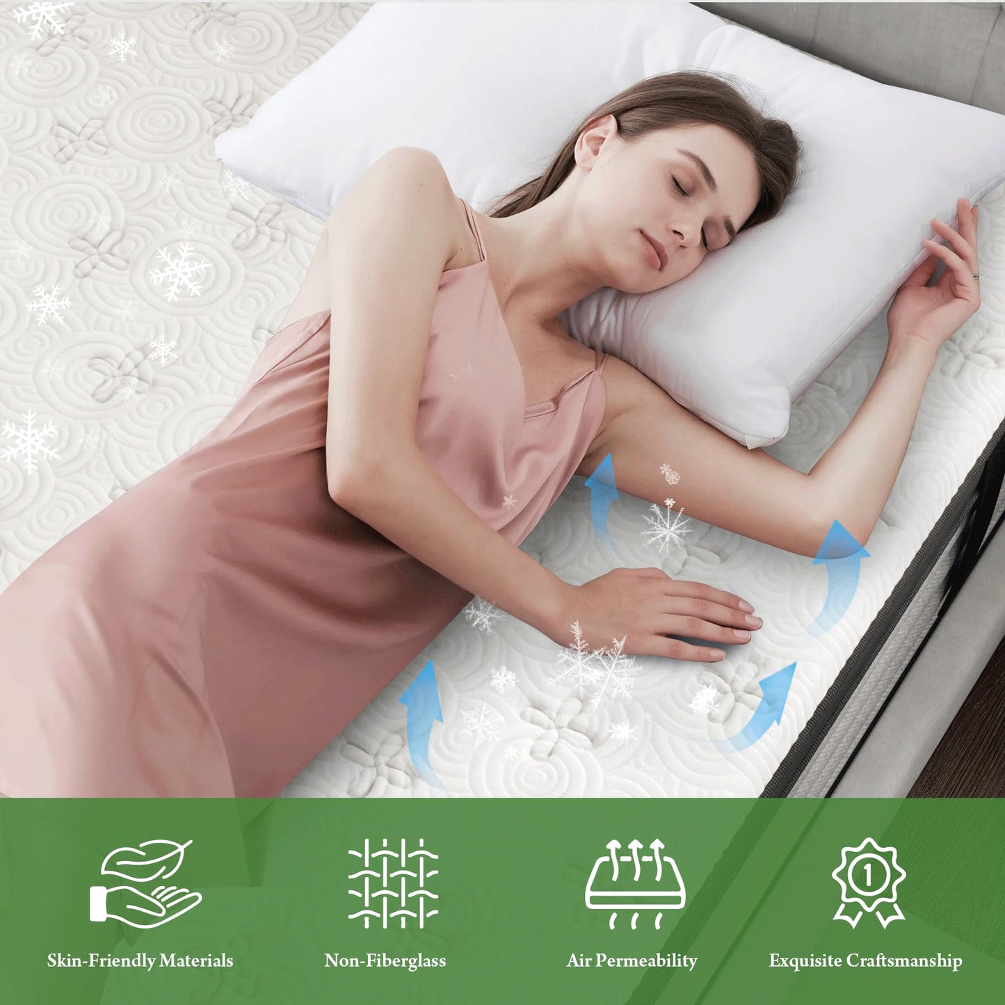 12 Inch Gel Memory Foam Hybrid Mattress