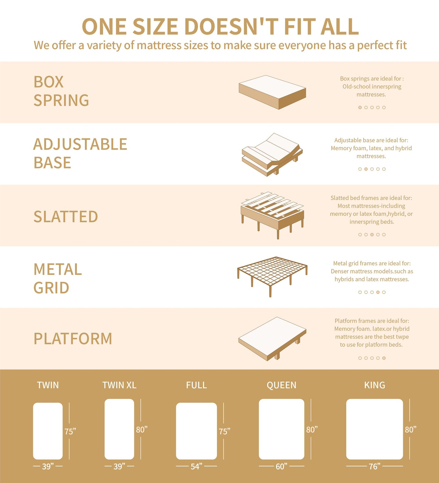 KOANTTI 12" Memory Foam Hybrid Queen Mattress