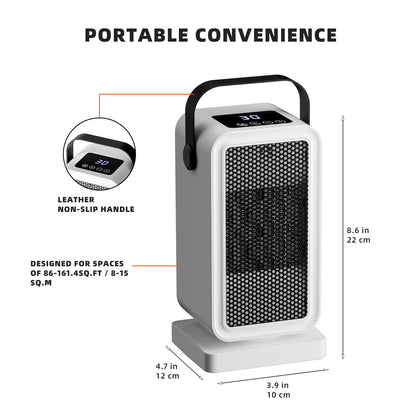 Small Space Heater Portable Desk Heater with 2s Instant Warmth