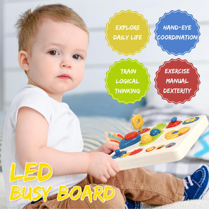 Montessori Busy Board Toy for Toddlers