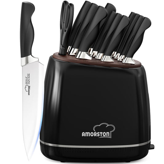 14-Piece Stainless Steel Kitchen Knife Set