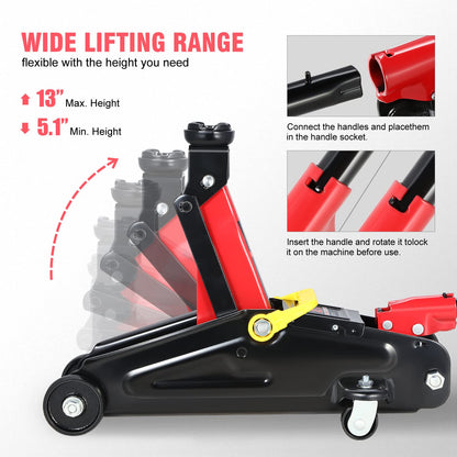 2 Ton Low Profile Hydraulic Floor Jack