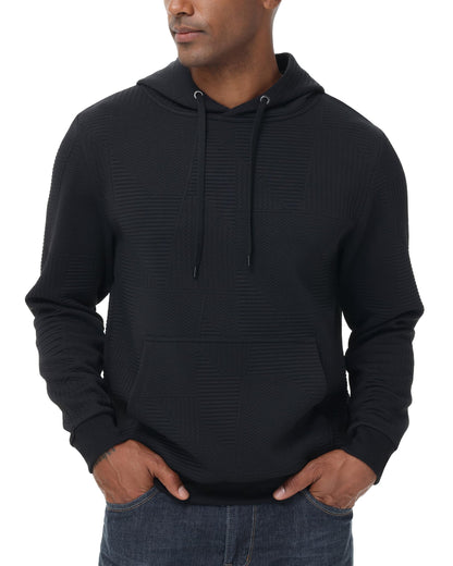 Men's Geometric Pullover Hoodie with Pocket