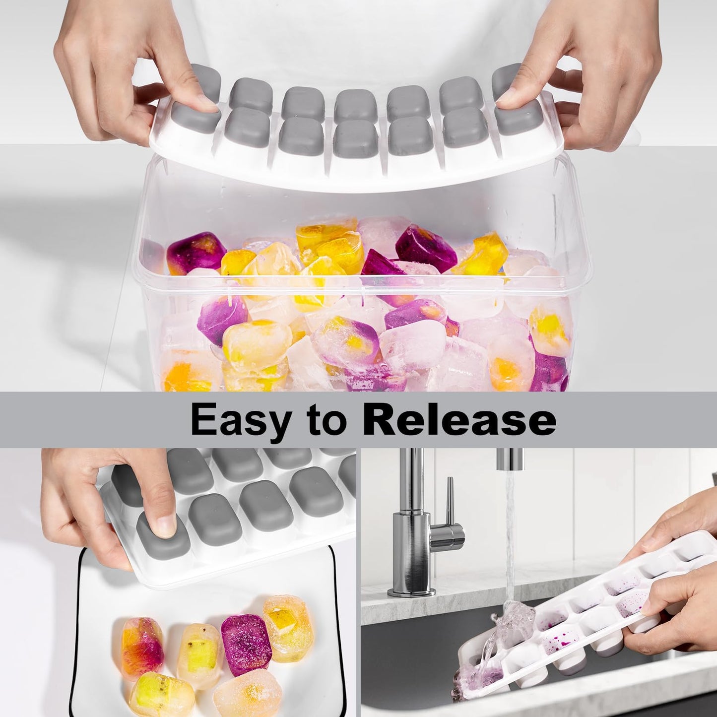 BPA-Free Ice Cube Tray Set for Drinks