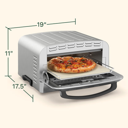 Cuisinart Indoor Pizza Oven – Bake 12” Pizzas in Minutes – Portable Countertop Pizza Oven – Stainless Steel - CPZ-120