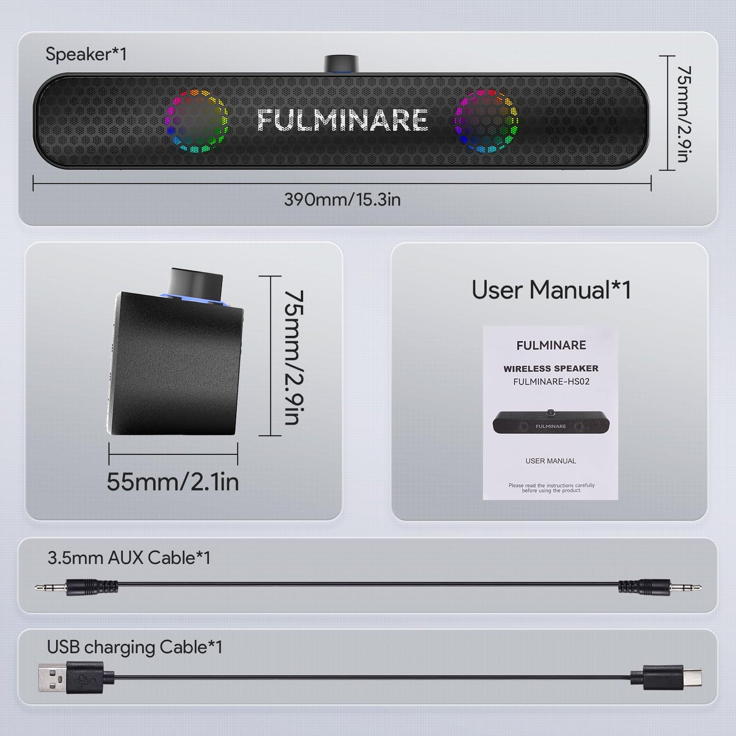FULMINARE 26W Bluetooth Speaker with 30H Playtime