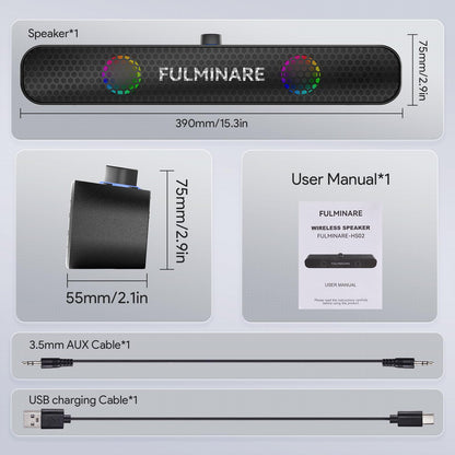 FULMINARE 26W Bluetooth Speaker with 30H Playtime