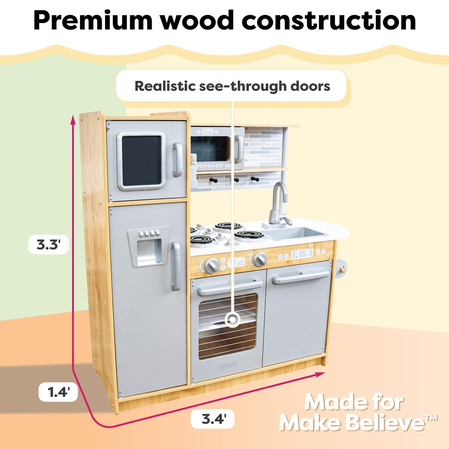 KidKraft Wooden Play Kitchen with Accessories