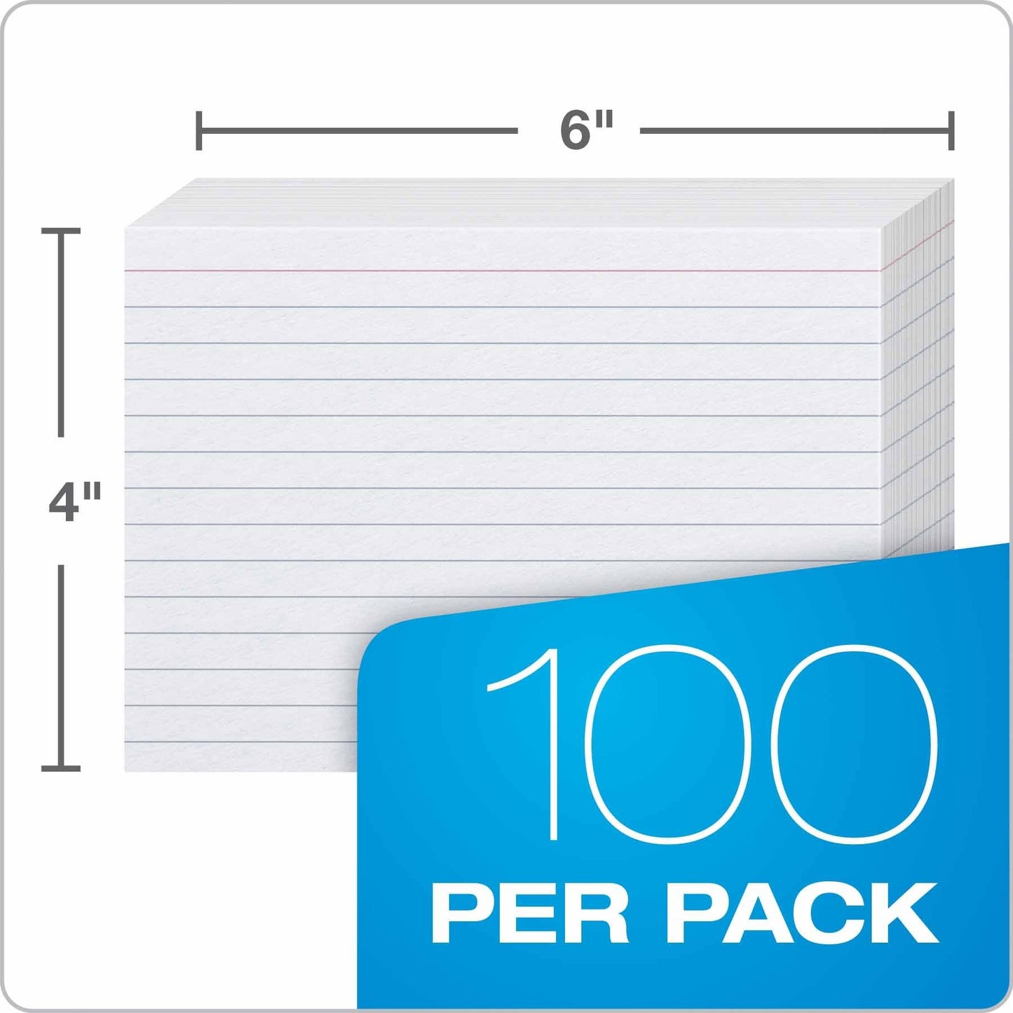 Oxford Ruled 4" x 6" Index Cards, 1000 Pack