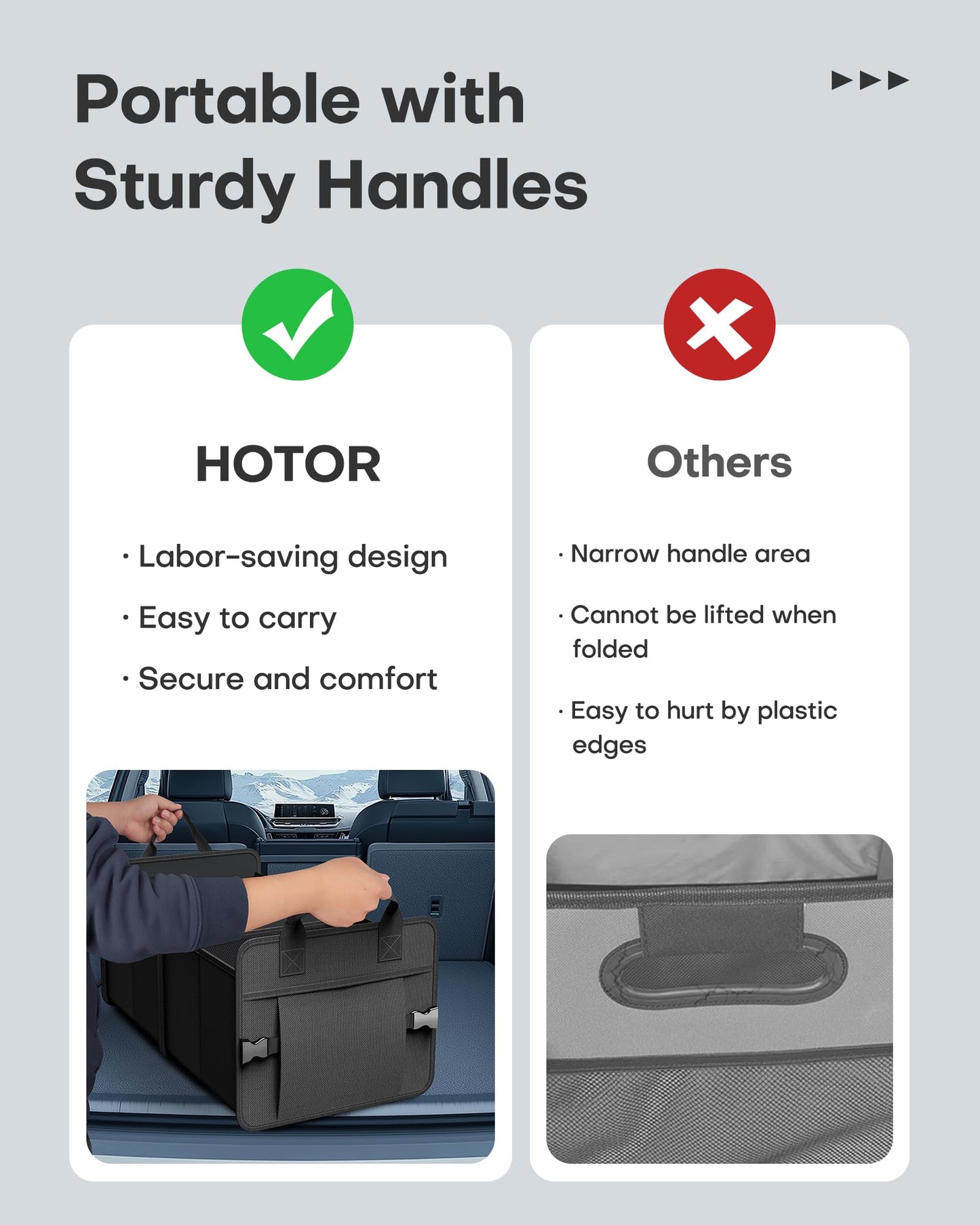 HOTOR Water-Resistant Car Trunk Organizer