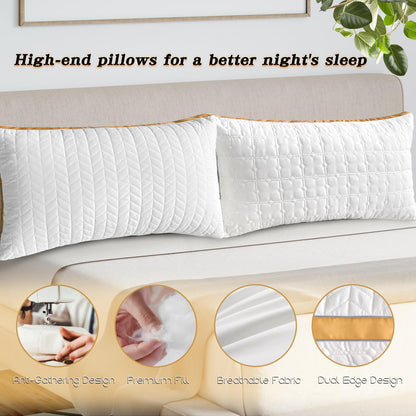 Queen Size Down Alternative Pillows Set of 2