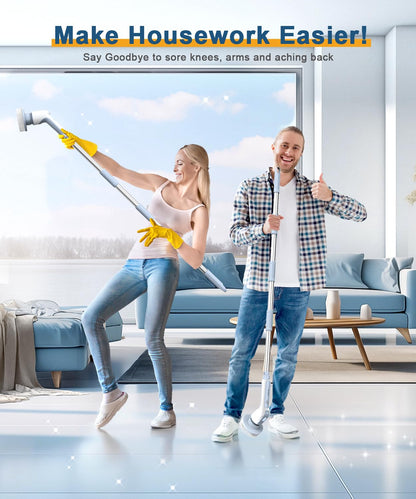 Airpher Cordless Electric Spin Scrubber with Brush Heads