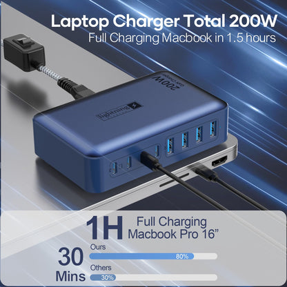 8-Port Fast Charging USB Hub for iPhone, iPad