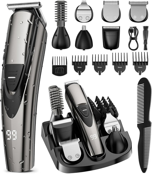 17-Pc Beard Trimmer Kit for Men