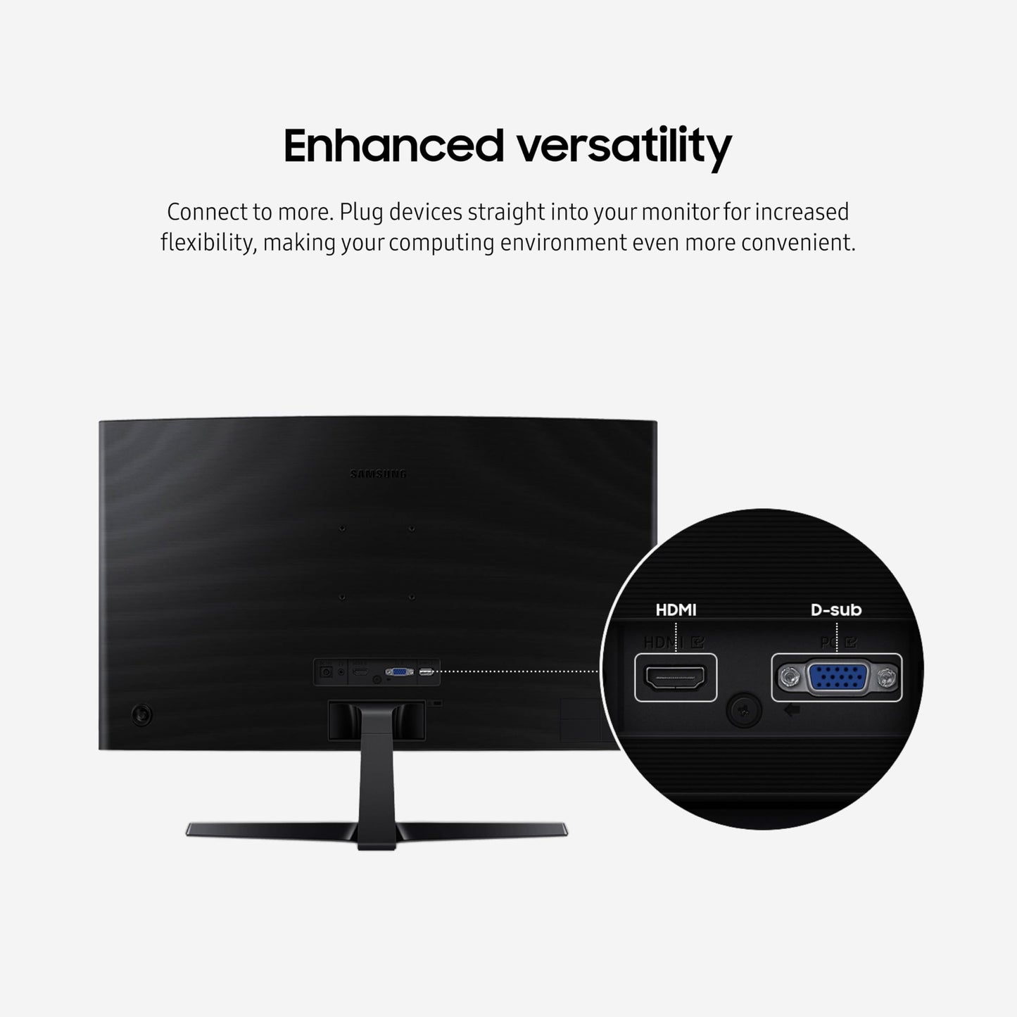 SAMSUNG 27" FHD Curved Monitor with Game Mode