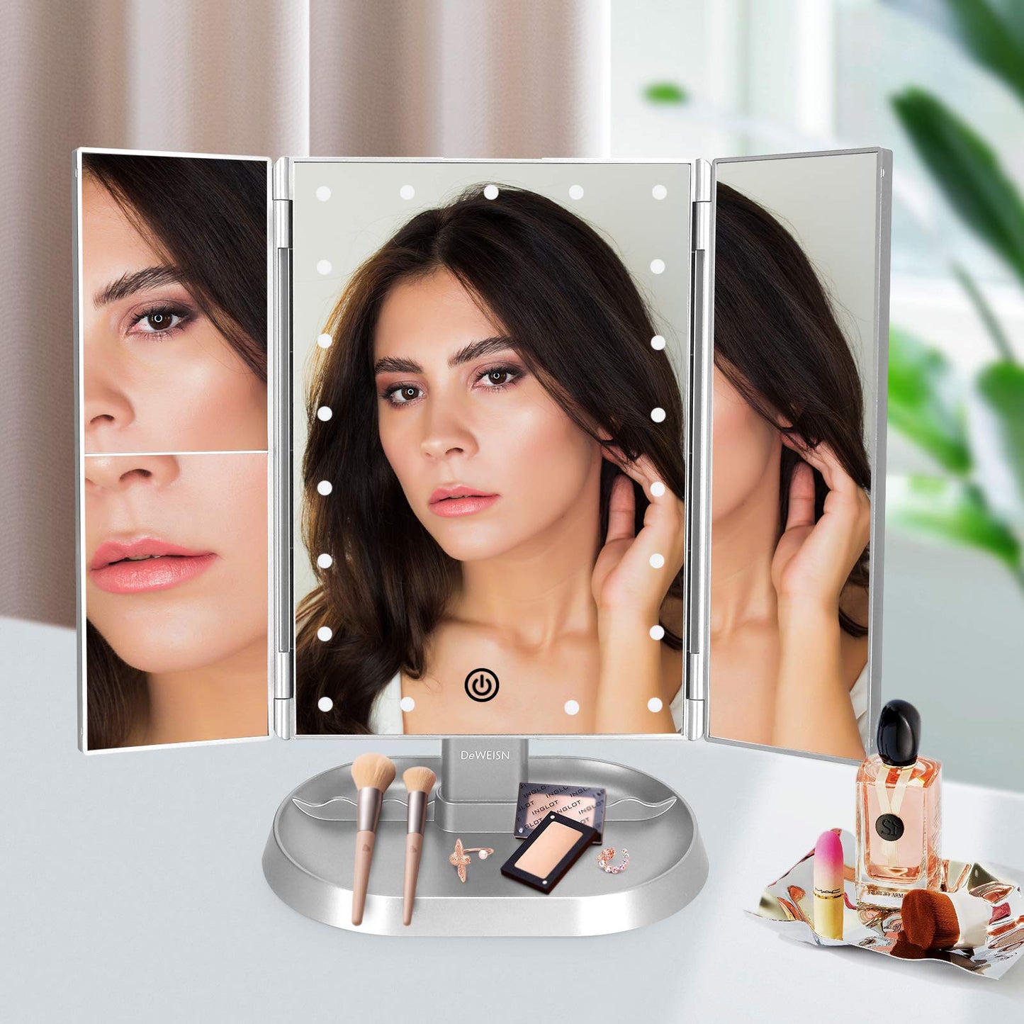 Lighted Makeup Vanity Mirror with 21 LED Lights