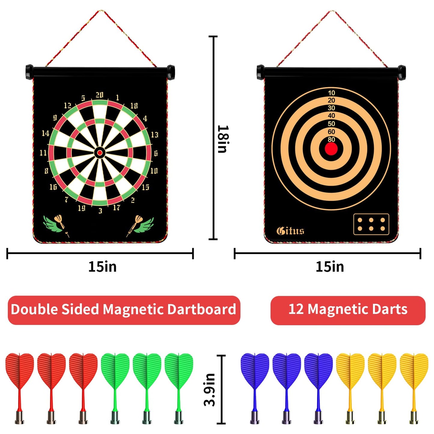 Magnetic Dart Board Game for Kids Age 8-16