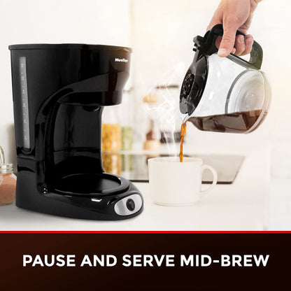 UPDATE: NOW $16.49! Mueller 12-Cup Drip Coffee Maker, Auto Keep Warm Function, Smart Anti-Drip System, with Durable Permanent Filter and Borosilicate Glass Carafe, Clear Water Level Window Coffee Machine