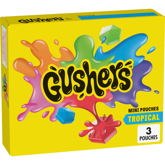 Gushers Tropical Fruit Snacks - 3 Count Pack