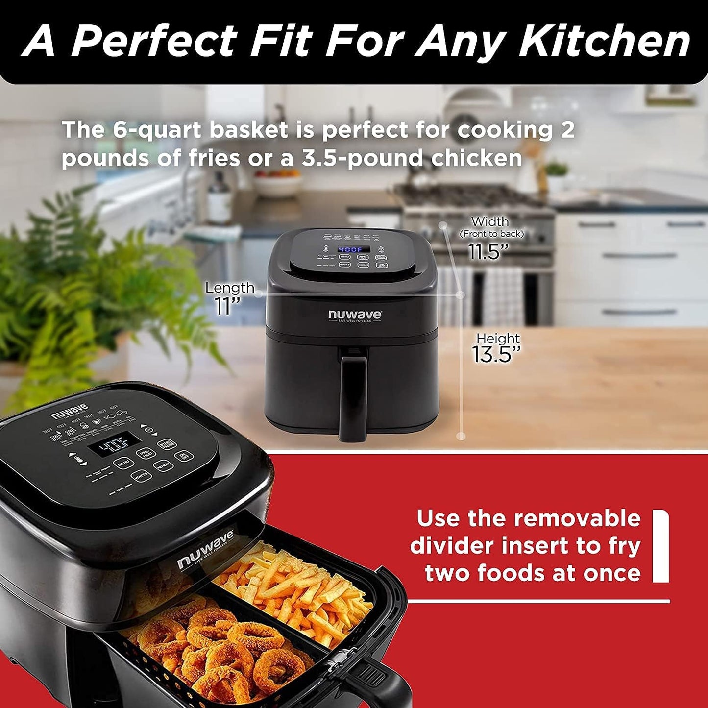 Nuwave 6-Quart Digital Air Fryer with Accessories