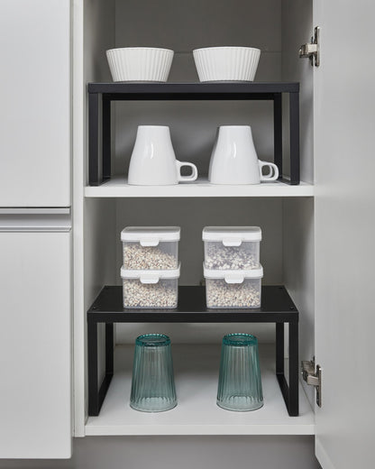 4-Pack Expandable Cabinet Shelf Organizer