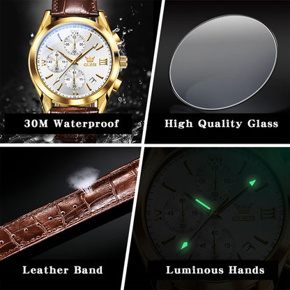 OLEVS Men's Chronograph Luxury Waterproof Watch