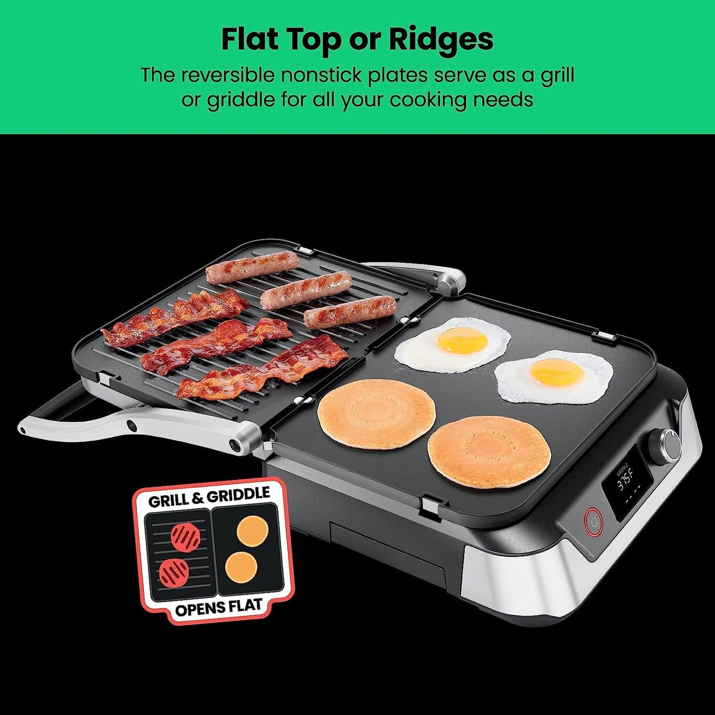 Chefman 5-in-1 Panini Press and Grill Combo