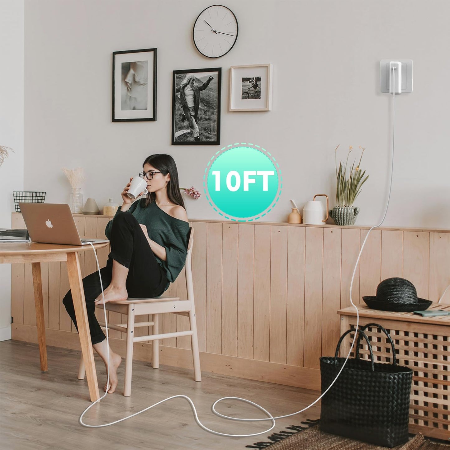 10ft USB C Fast Charger for MacBook Pro