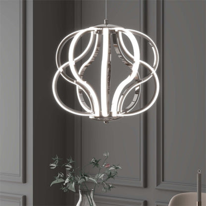 UPDATE: DEAD! Modern LED Chandelier,Chrome Hanging Pendant Lights,Easy Install Suitable for Dining Room Living Room Bedroom Kitchen and Corridor (10 Light, Silver)