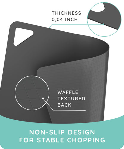 Flexible Non-Slip Cutting Boards Set of 3