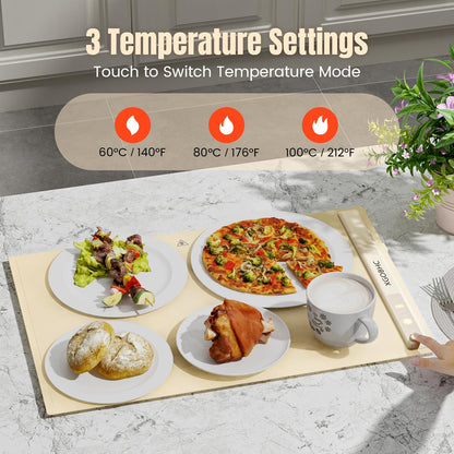 Electric Food Warming Mat with Temperature Control