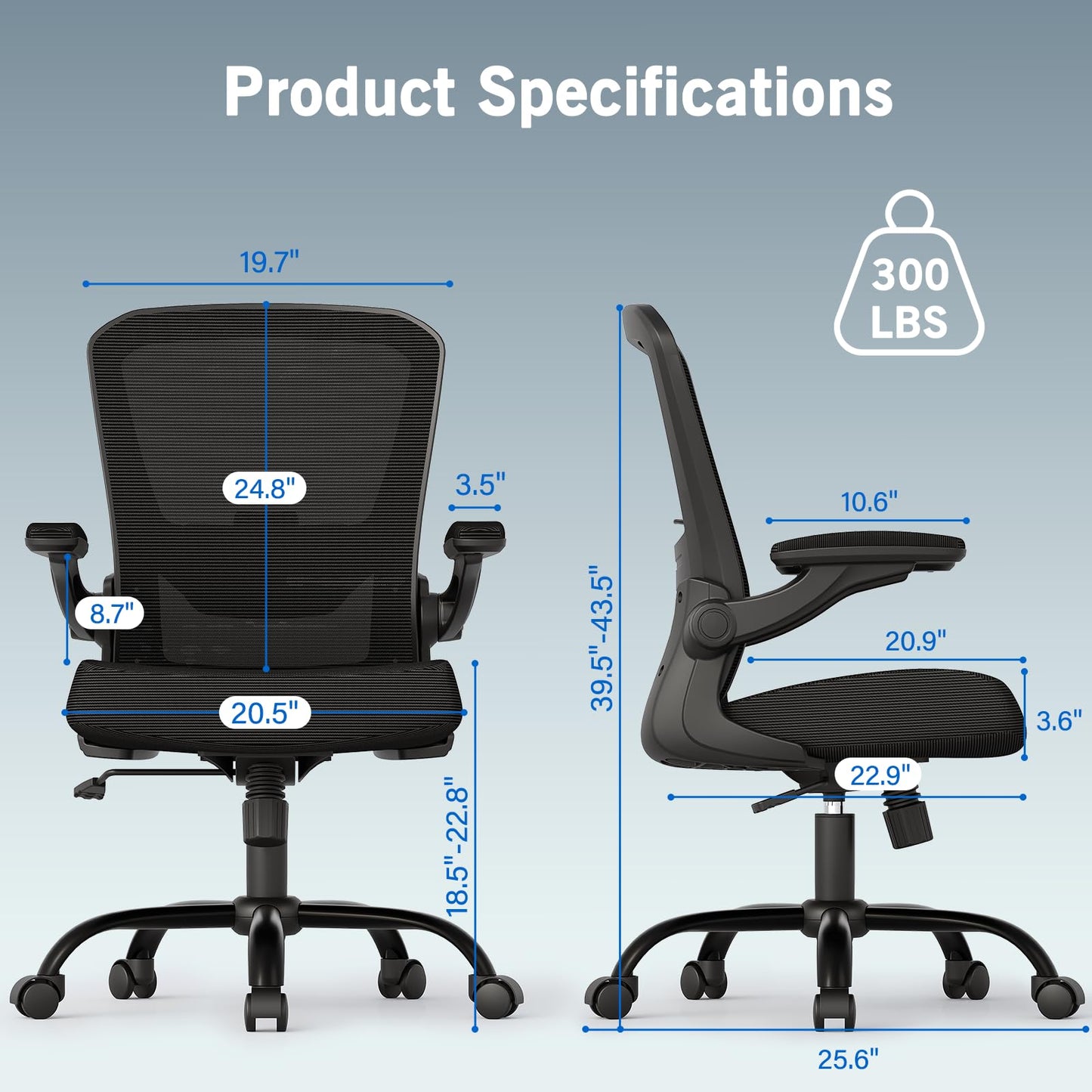 Monomi Ergonomic Desk Chair with Lumbar Support