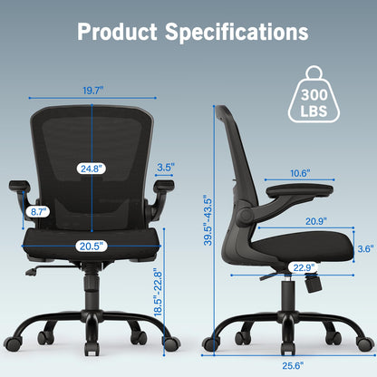 Monomi Ergonomic Desk Chair with Lumbar Support