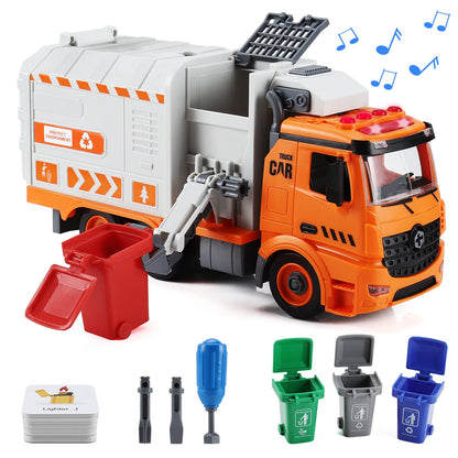 Garbage Truck Toy with Lights and Sounds