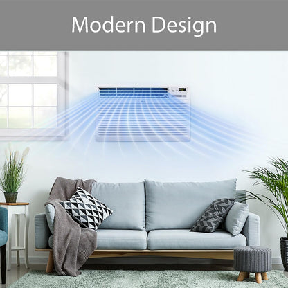 LG 7,800 Air Conditioner, 115V, Rooms up to 330 Sq. Ft, Perfect for Bedroom or Office, Wall Mounted AC Unit with Remote and 3 Cool & Fan Speeds, White, 8000 BTU