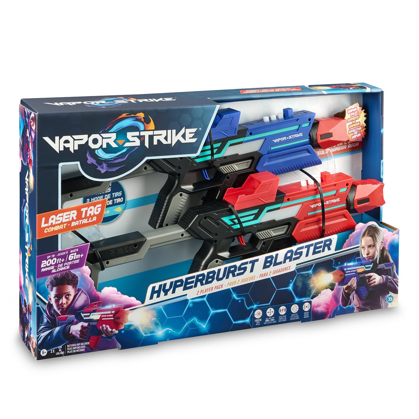Vapor Strike Laser Tag Blasters 2-Pack Set