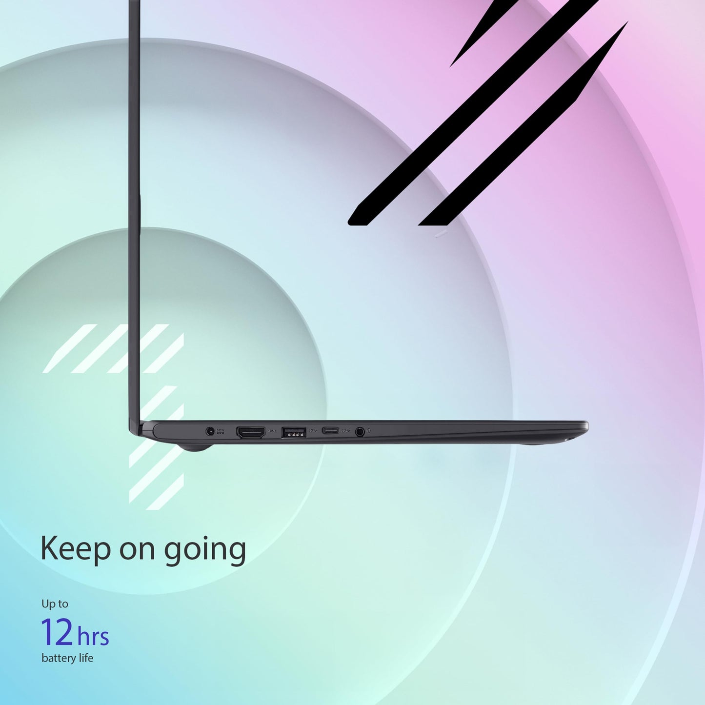 ASUS 15.6” Vivobook Go Laptop, Intel Dual Core N4500, 4GB RAM, 128GB SSD, Windows 11 in S Mode, Star Black, L510KA-ES04