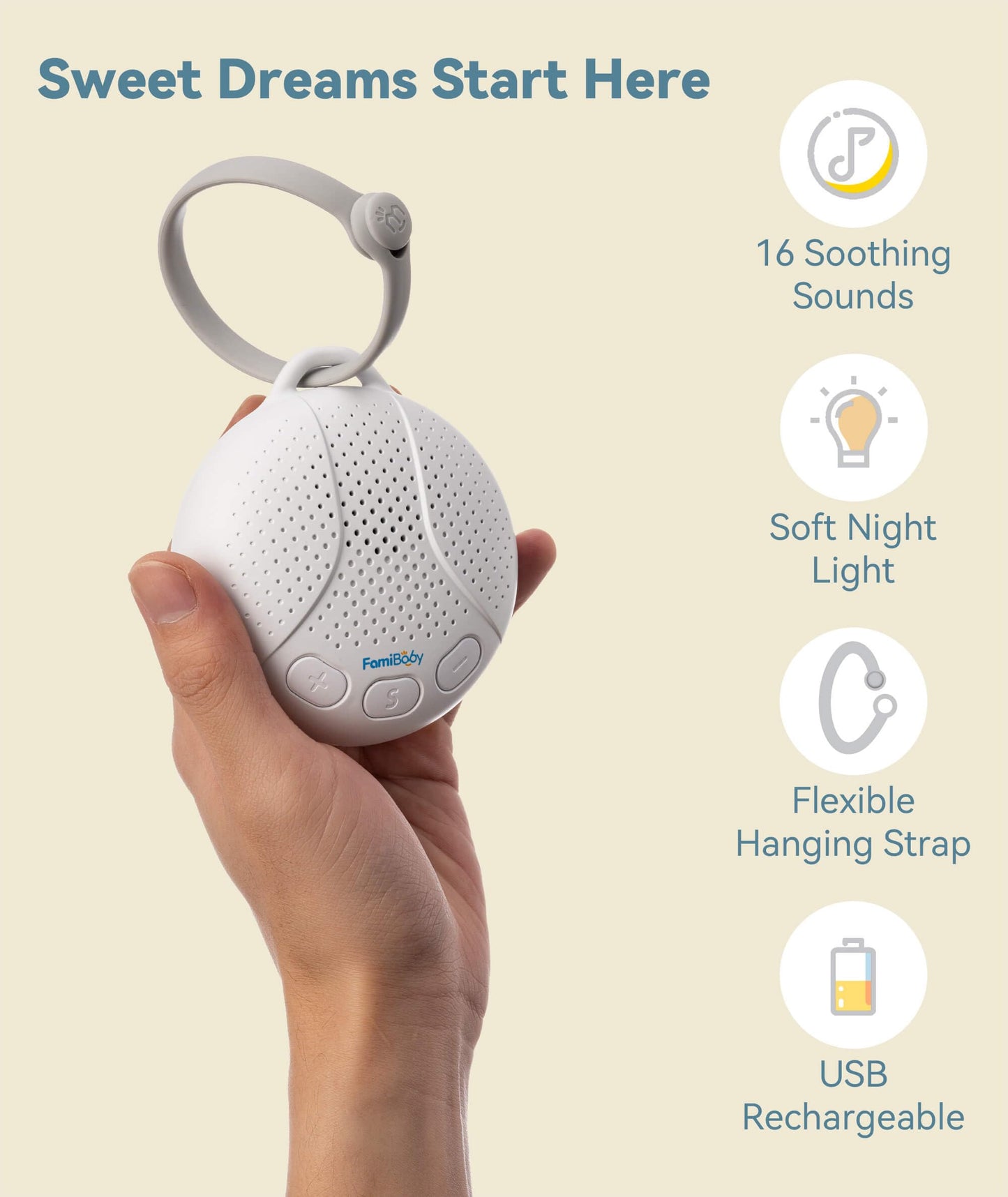 FamiBaby Portable White Noise Machine for Sleep