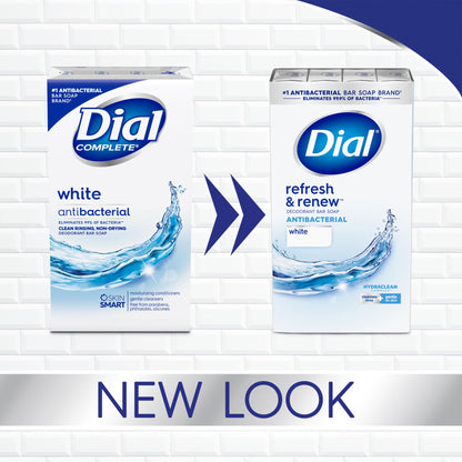32 Bars Dial Antibacterial Bar Soap, Refresh & Renew