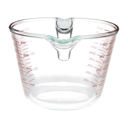 Amazon Basics Glass Measuring Cup, Precise 8 Cup Capacity, Clear Kitchen Measuring Tool, 2 L (Previously AmazonCommercial Brand)