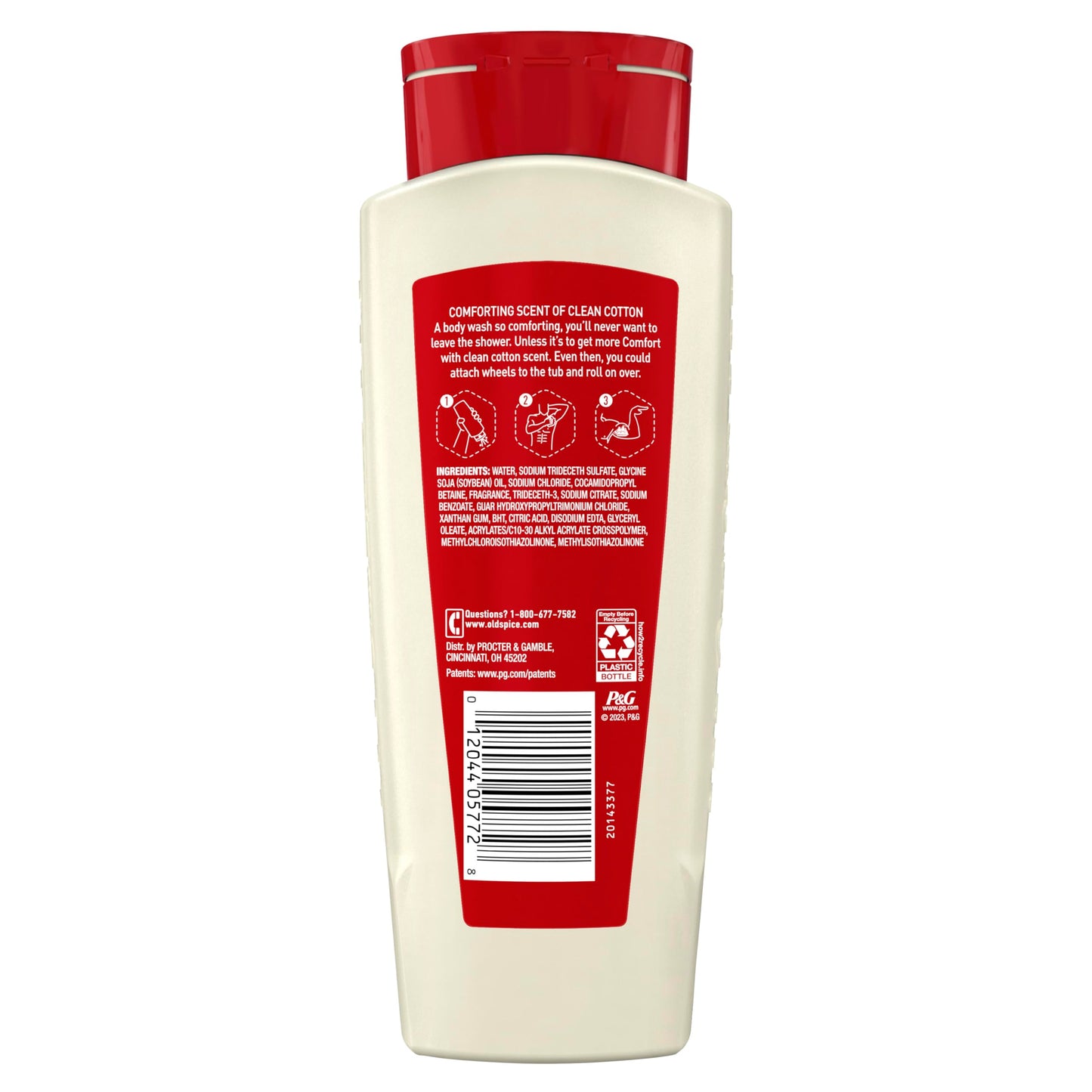 Old Spice Comfort Body Wash, Clean Cotton Scent