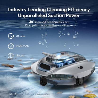 Cordless Robotic Pool Vacuum by BUBLUE