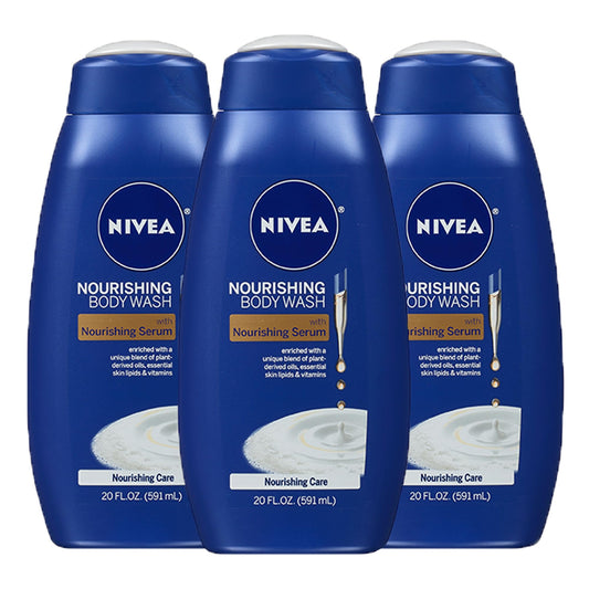 6 Pack NIVEA Nourishing Body Wash with Vitamins