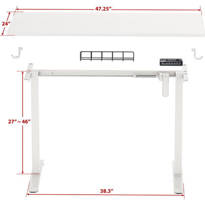 48-Inch Adjustable Electric Sit Stand Desk SHW