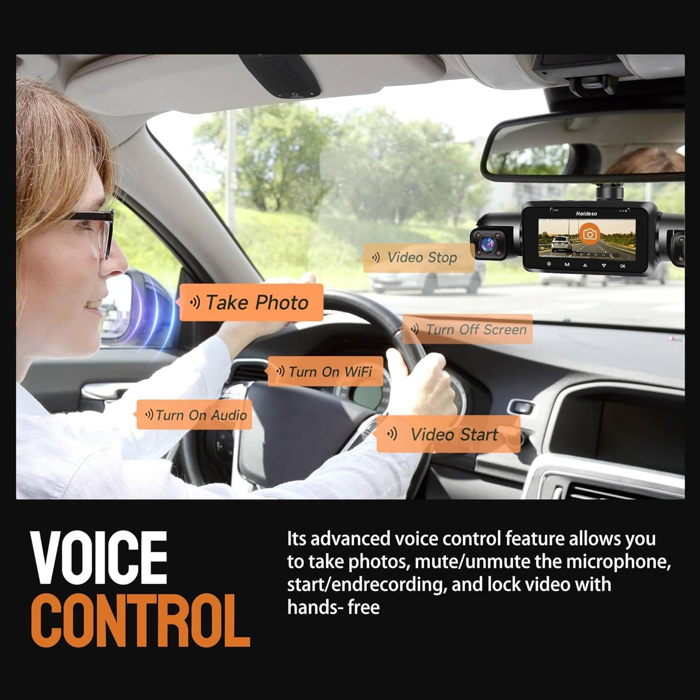 4-Channel FHD Dash Cam with Night Vision