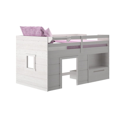 Max & Lily Twin Loft Bed with Storage Drawer