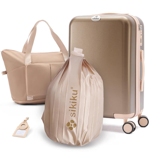 4-Piece Lightweight Luggage Set with Spinner Suitcase